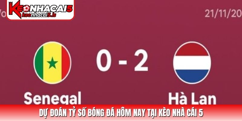 Dự đoán tỷ số bóng đá hôm nay tại Kèo Nhà Cái 5
